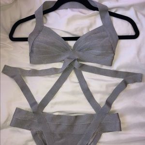 Sexy Silver Bandage Monokini 🔥